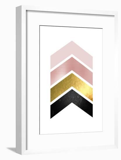 BlushPink Gold 1-Urban Epiphany-Framed Art Print