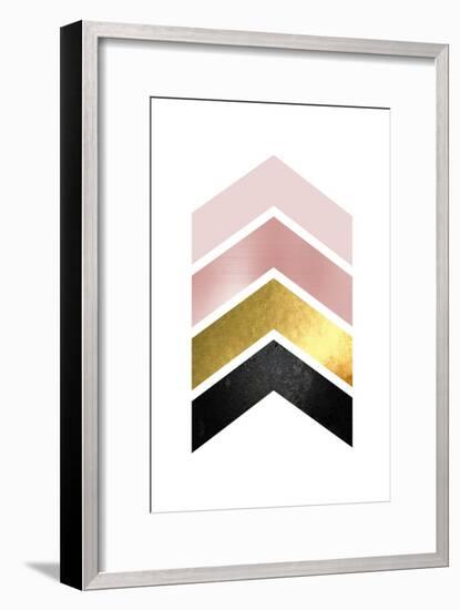 BlushPink Gold 1-Urban Epiphany-Framed Art Print