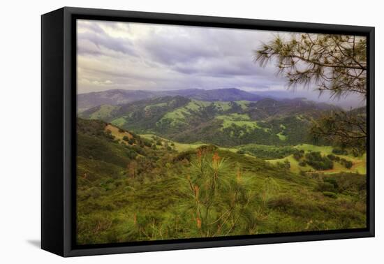 Blustery Afternoon Landscape, Mount Diablo-Vincent James-Framed Premier Image Canvas