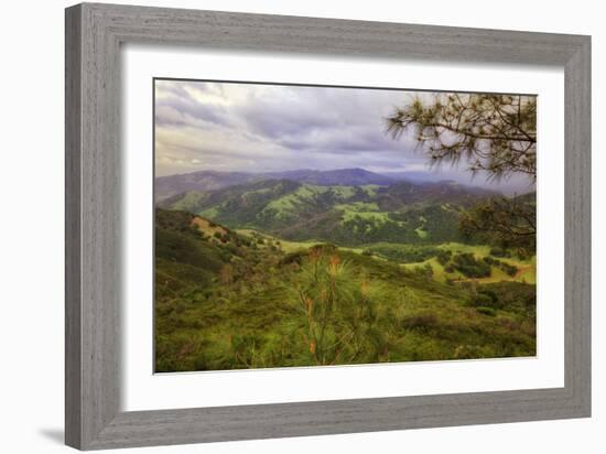 Blustery Afternoon Landscape, Mount Diablo-Vincent James-Framed Photographic Print