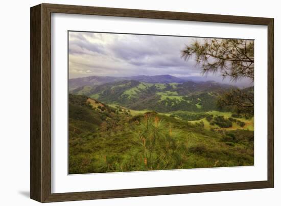 Blustery Afternoon Landscape, Mount Diablo-Vincent James-Framed Photographic Print