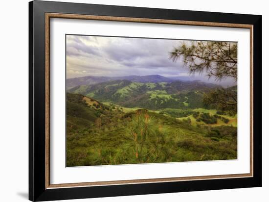 Blustery Afternoon Landscape, Mount Diablo-Vincent James-Framed Photographic Print