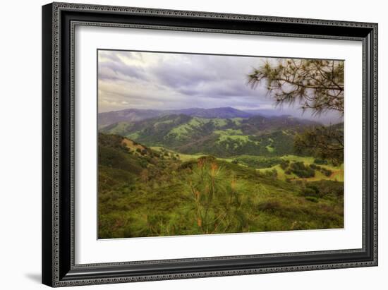 Blustery Afternoon Landscape, Mount Diablo-Vincent James-Framed Photographic Print