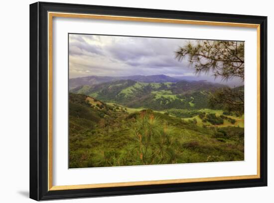 Blustery Afternoon Landscape, Mount Diablo-Vincent James-Framed Photographic Print