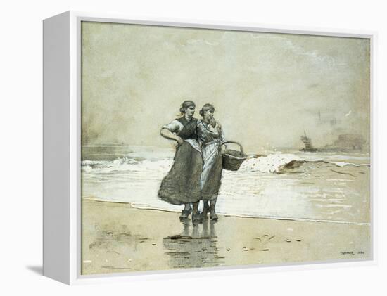 Blyth Sands, 1882-Winslow Homer-Framed Premier Image Canvas