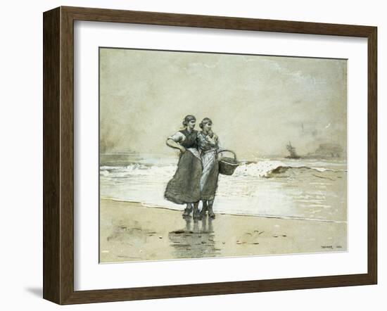 Blyth Sands, 1882-Winslow Homer-Framed Giclee Print