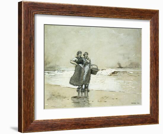 Blyth Sands, 1882-Winslow Homer-Framed Giclee Print