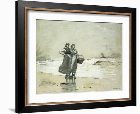 Blyth Sands, 1882-Winslow Homer-Framed Giclee Print