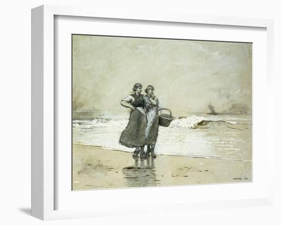 Blyth Sands, 1882-Winslow Homer-Framed Giclee Print