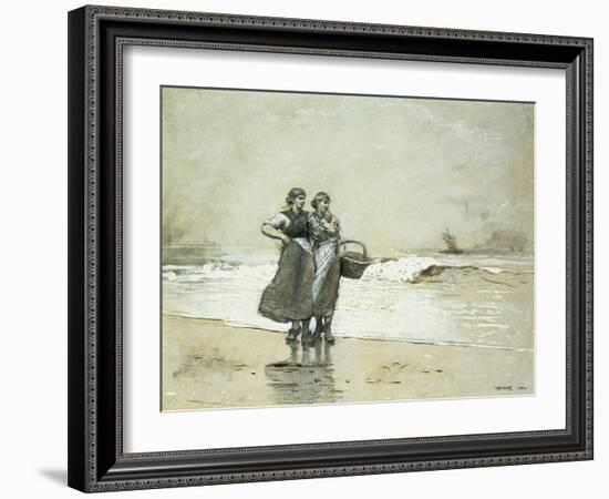 Blyth Sands, 1882-Winslow Homer-Framed Giclee Print