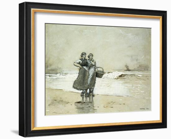 Blyth Sands, 1882-Winslow Homer-Framed Giclee Print