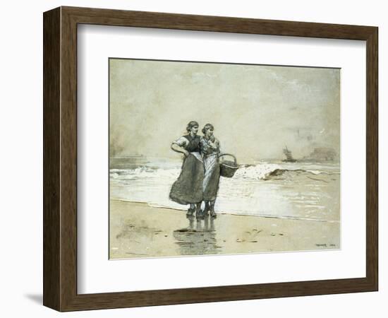 Blyth Sands, 1882-Winslow Homer-Framed Giclee Print