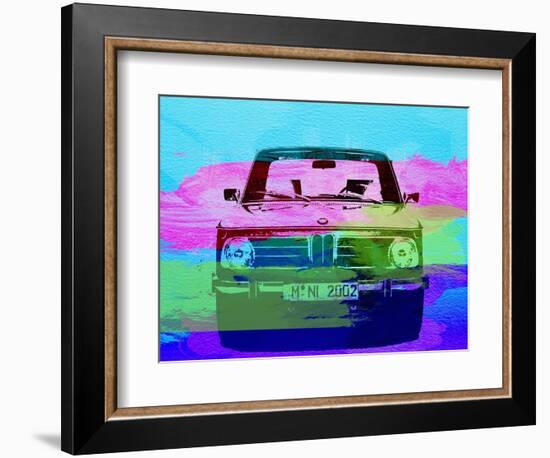 Bmw 2002 Front Watercolor 1-NaxArt-Framed Premium Giclee Print