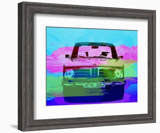 Bmw 2002 Front Watercolor 1-NaxArt-Framed Art Print