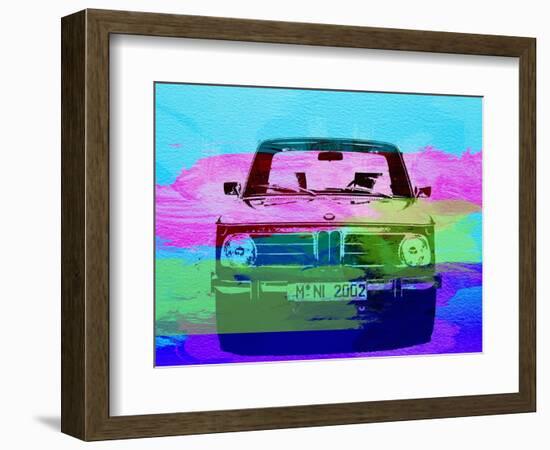 Bmw 2002 Front Watercolor 1-NaxArt-Framed Art Print