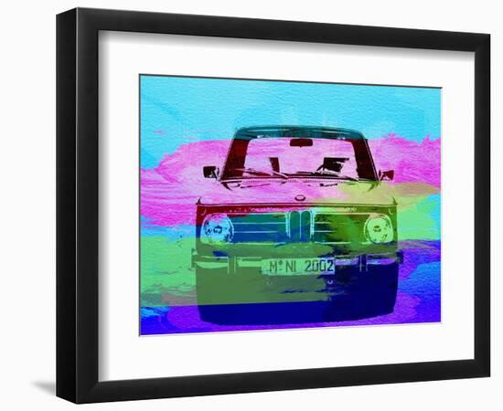 Bmw 2002 Front Watercolor 1-NaxArt-Framed Art Print