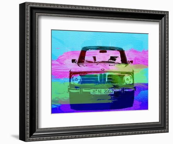 Bmw 2002 Front Watercolor 1-NaxArt-Framed Art Print