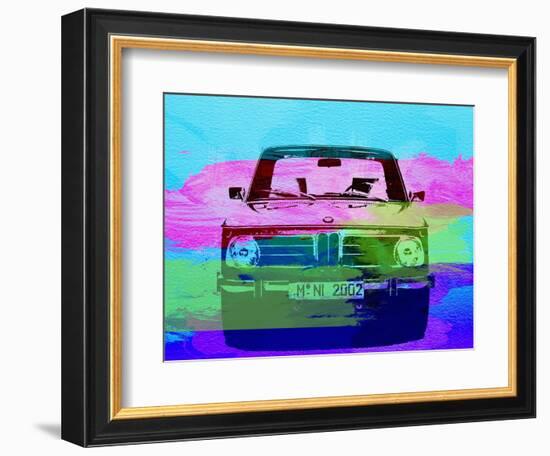 Bmw 2002 Front Watercolor 1-NaxArt-Framed Art Print