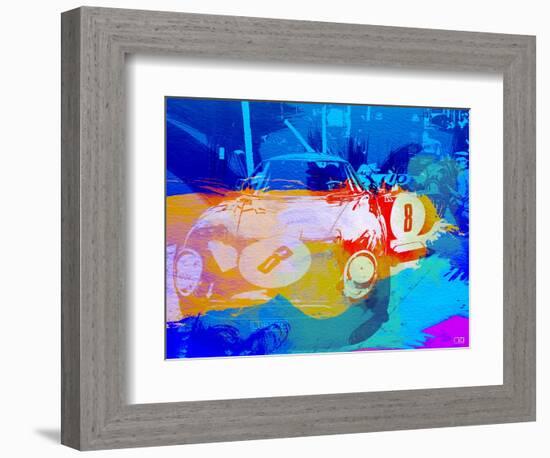 Bmw Before Race Watercolor-NaxArt-Framed Art Print