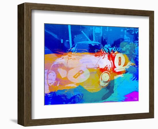 Bmw Before Race Watercolor-NaxArt-Framed Art Print