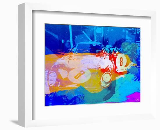 Bmw Before Race Watercolor-NaxArt-Framed Art Print