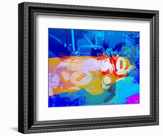 Bmw Before Race Watercolor-NaxArt-Framed Art Print