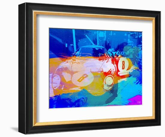 Bmw Before Race Watercolor-NaxArt-Framed Art Print