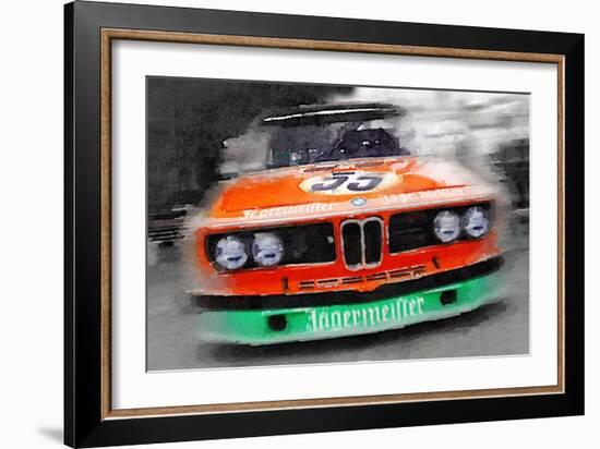 BMW Front End Watercolor-NaxArt-Framed Premium Giclee Print