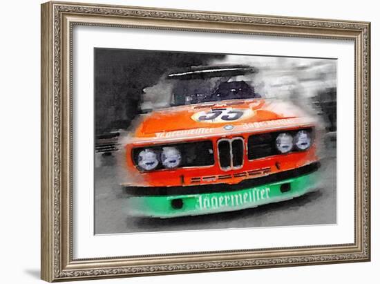 BMW Front End Watercolor-NaxArt-Framed Art Print