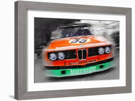 BMW Front End Watercolor-NaxArt-Framed Art Print