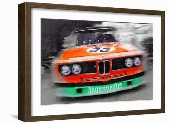 BMW Front End Watercolor-NaxArt-Framed Art Print