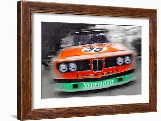 BMW Front End Watercolor-NaxArt-Framed Art Print