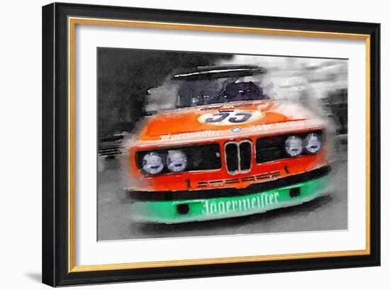 BMW Front End Watercolor-NaxArt-Framed Art Print