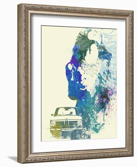 BMW Girl-NaxArt-Framed Art Print
