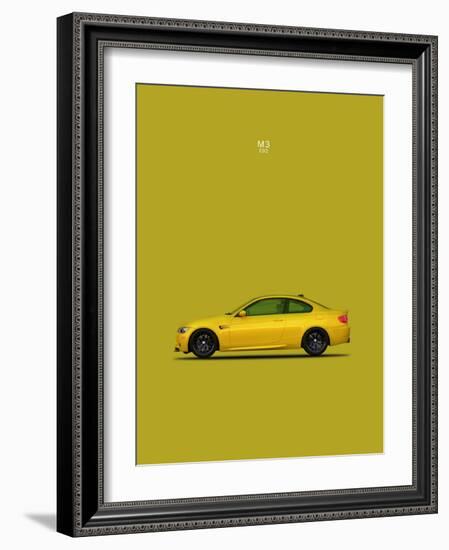 BMW M3 E92 Yellow-Mark Rogan-Framed Premium Giclee Print
