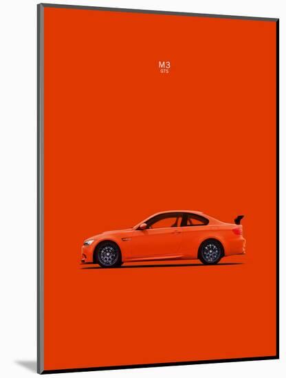 BMW M3 GTS Orange-Mark Rogan-Mounted Art Print