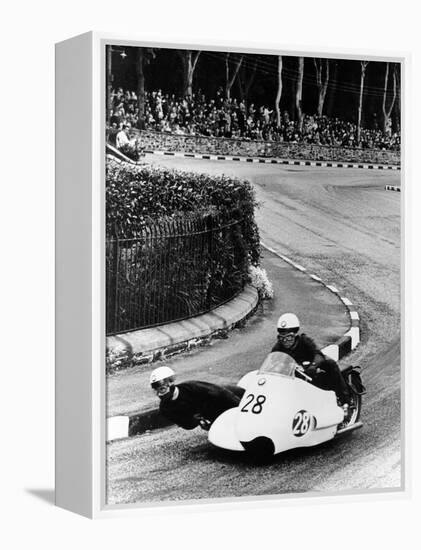 Bmw Motorbike and Sidecar Combination, 1957-null-Framed Premier Image Canvas