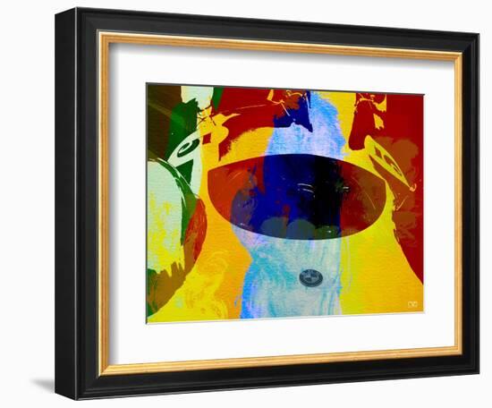 Bmw Open Cockpit Watercolor-NaxArt-Framed Art Print