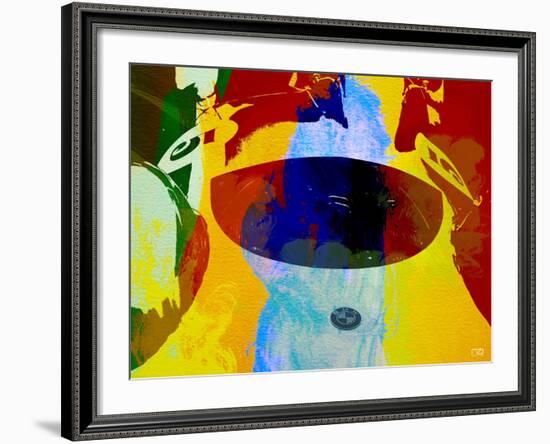 Bmw Open Cockpit Watercolor-NaxArt-Framed Art Print