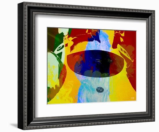 Bmw Open Cockpit Watercolor-NaxArt-Framed Premium Giclee Print