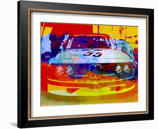 Bmw Racing Watercolor-NaxArt-Framed Art Print