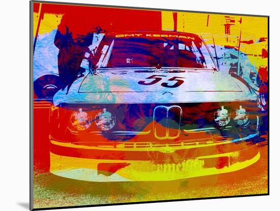 Bmw Racing Watercolor-NaxArt-Mounted Art Print
