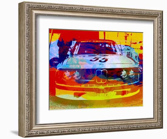 Bmw Racing Watercolor-NaxArt-Framed Art Print