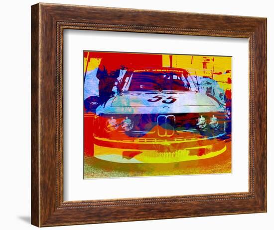 Bmw Racing Watercolor-NaxArt-Framed Art Print