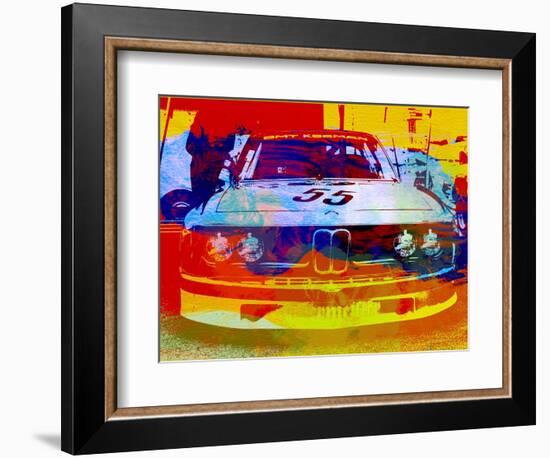 Bmw Racing Watercolor-NaxArt-Framed Art Print