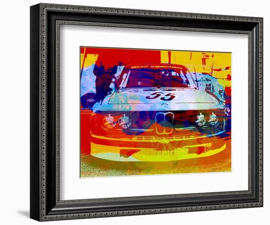 Bmw Racing Watercolor-NaxArt-Framed Art Print