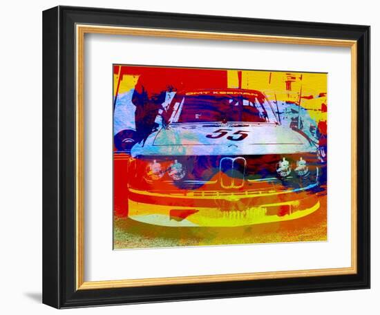 Bmw Racing Watercolor-NaxArt-Framed Art Print