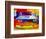 Bmw Racing Watercolor-NaxArt-Framed Premium Giclee Print