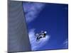 Bmx Cyclist Flying Off the Vert-null-Mounted Photographic Print