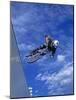 Bmx Cyclist Flys over the Vert-null-Mounted Photographic Print